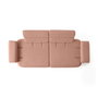Atelier Del Sofa Bonjo Walnut - Powder Sofá de 3 Plazas